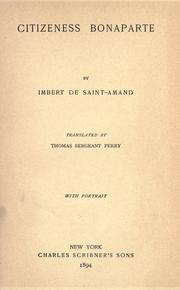 La Citoyenne Bonaparte by Arthur Léon Imbert de Saint-Amand