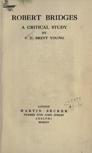 Robert Bridges by Francis Brett Young