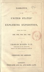 Cover of: Narrative of the United States' exploring expedition by Charles Wilkes, Charles Wilkes