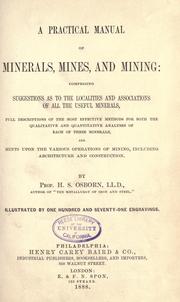 Cover of: Practical manual of minerals, mines and mining by H. S. Osborn, H. S. Osborn