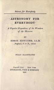 Cover of: Astronomy for everybody by Simon Newcomb