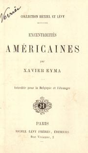 Cover of: Excentricités américaines