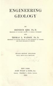 Cover of: Engineering geology by Ries, Heinrich