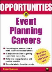 Cover of: Opportunities in Event Planning Careers by Blythe Camenson