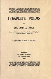 Complete poems of Col. John A. Joyce