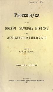 Cover of: Proceedings. by Dorset Natural History and Archaeological Society