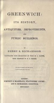 Cover of: Greenwich by Henry S. Richardson
