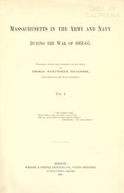 Cover of: Massachusetts in the army and navy during the war of 1861-65.