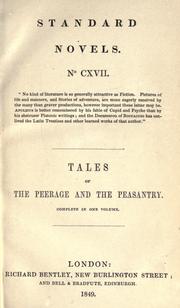 Cover of: Tales of the peerage and the peasantry by Arabella Jane Sullivan