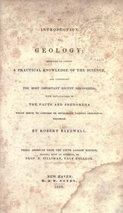 An introduction to geology by Robert Bakewell