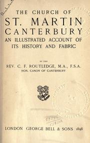 The Church of St. Martin, Canterbury by Routledge, C. F.