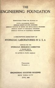 Cover of: The Engineering foundation: a progress report to United engineering society: American society of civil engineers, American institute of mining and metallurgical engineers, American society of mechanical engineers, American institute of electrical engineers.