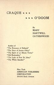 Cover of: Craque ... ... O'Doom by Mary Hartwell Catherwood