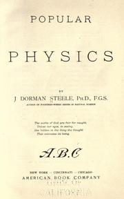 Cover of: Popular physics. by Joel Dorman Steele