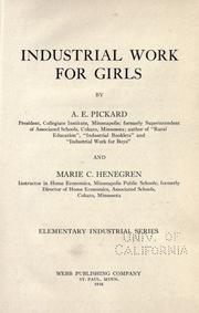 Industrial work for girls by Andrew Ezra Pickard