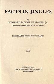 Cover of: Facts in jingles by Winifred Sackville Stoner