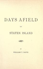 Cover of: Days afield on Staten Island