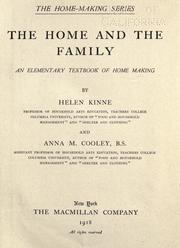 Cover of: The home and the family by Helen Kinne
