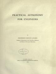 Cover of: Practical astronomy for engineers by Frederick Hanley Seares