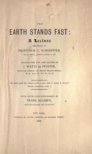 Cover of: The earth stands fast by Carl Schoepffer