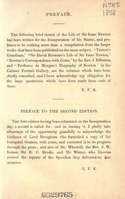 Cover of: A biographical sketch of Sir Isaac Newton by E. F. King