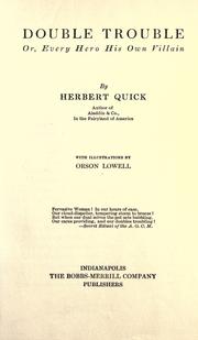 Cover of: Double trouble by Herbert Quick, Herbert Quick