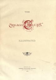 Cover of: The Chicago clubs by 