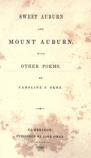 Cover of Sweet Auburn and Mount Auburn