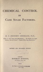 Cover of: Chemical control in cane sugar factories.