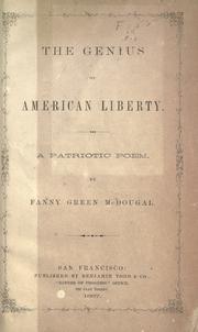 Cover of: The genius of American liberty.: A patriotic poem