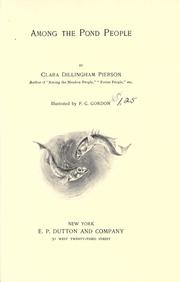 Cover of: Among the pond people by Clara Dillingham Pierson