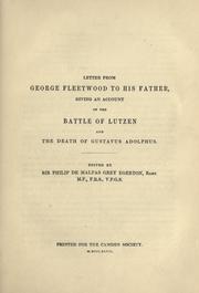 Letter from George Fleetwood to his father by George Fleetwood