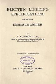 Electric lighting specifications