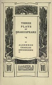 Cover of: Three plays of Shakespeare.