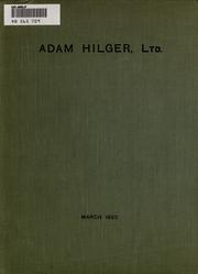 Cover of: [Catalogue. by Adam Hilger Ltd.