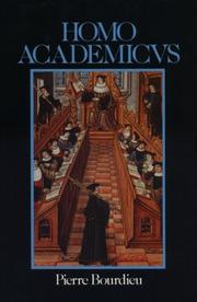 Cover of Homo academicus