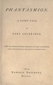 Cover of: Phantasmion by Sara Coleridge