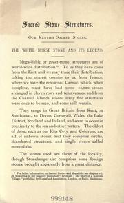 Cover of The White Horse Stone and its legend