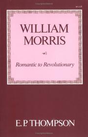 Cover of: William Morris by E. P. Thompson
