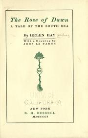 Cover of: rose of dawn: a tale of the South sea