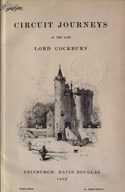 Circuit journeys by Cockburn, Henry Cockburn Lord