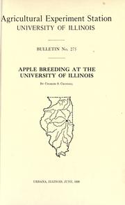 Cover of: Apple breeding at the University of Illinois