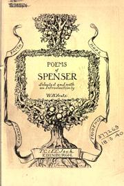 Cover of: Poems of Spenser by Edmund Spenser