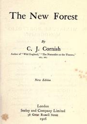 Cover of: The new forest. by C. J. Cornish, C. J. Cornish