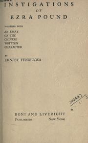 Cover of: Instigations. by Ezra Pound