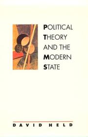 Political theory and the modern state by David Held