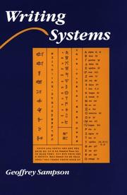 Cover of: Writing Systems by Geoffrey Sampson