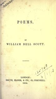 Cover of: Poems. by William Bell Scott