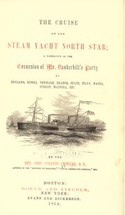 Cover of: The cruise of the steam yacht North Star