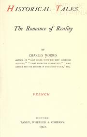 Cover of: Historical tales, the romance of reality. by Charles Morris